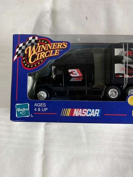 Winners circle Dale Earnhardt #3 NASCAR Collector Trailer Rig 1/64 scale