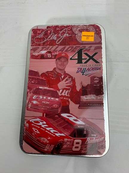 #8 Dale Earnhardt Jr Bud 4 in a row Talladega 4 car set in tin box