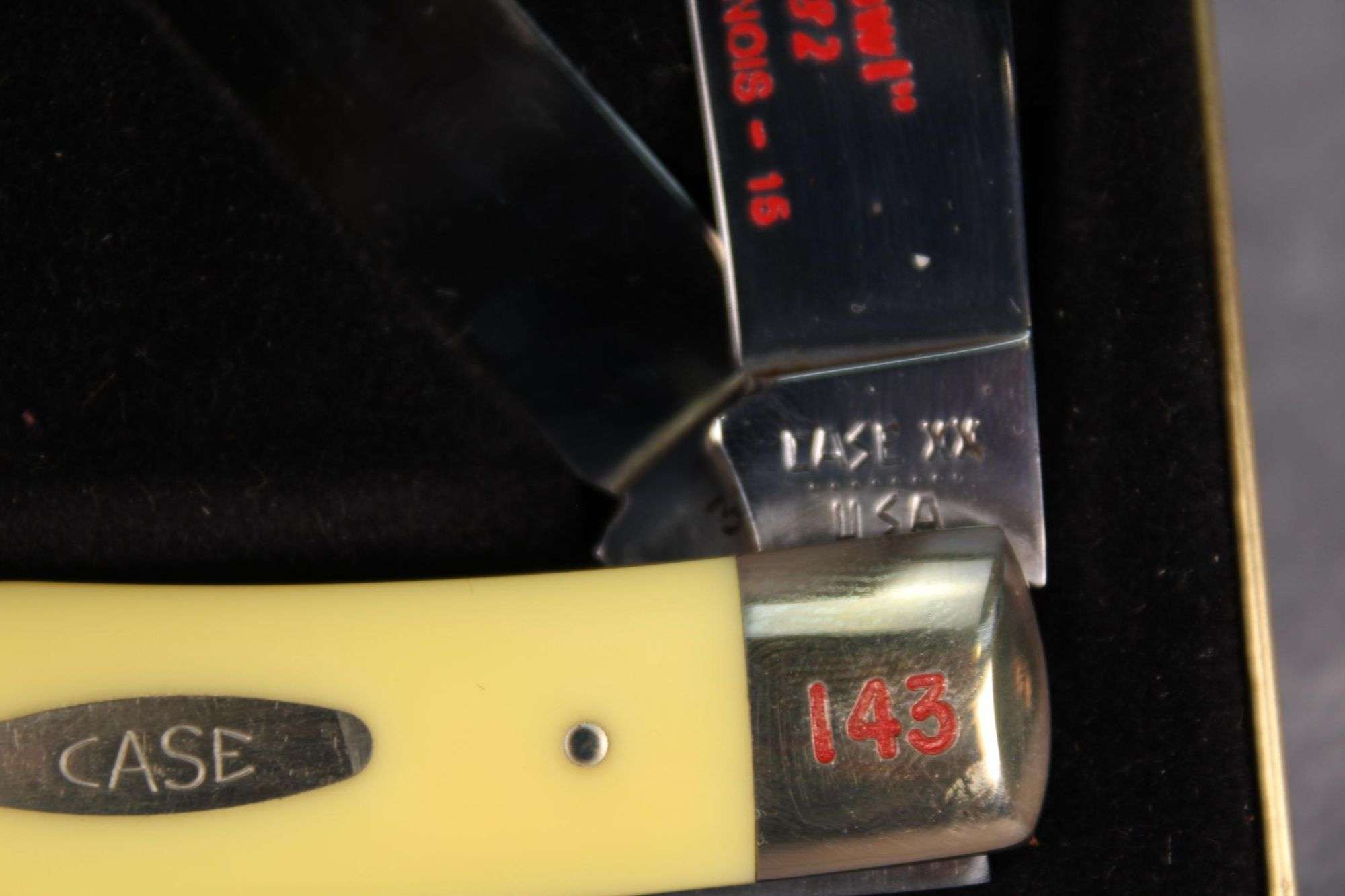 1982 Case XX 'Hard Hat Knives' Liberty Bowl Commemorative Trapper