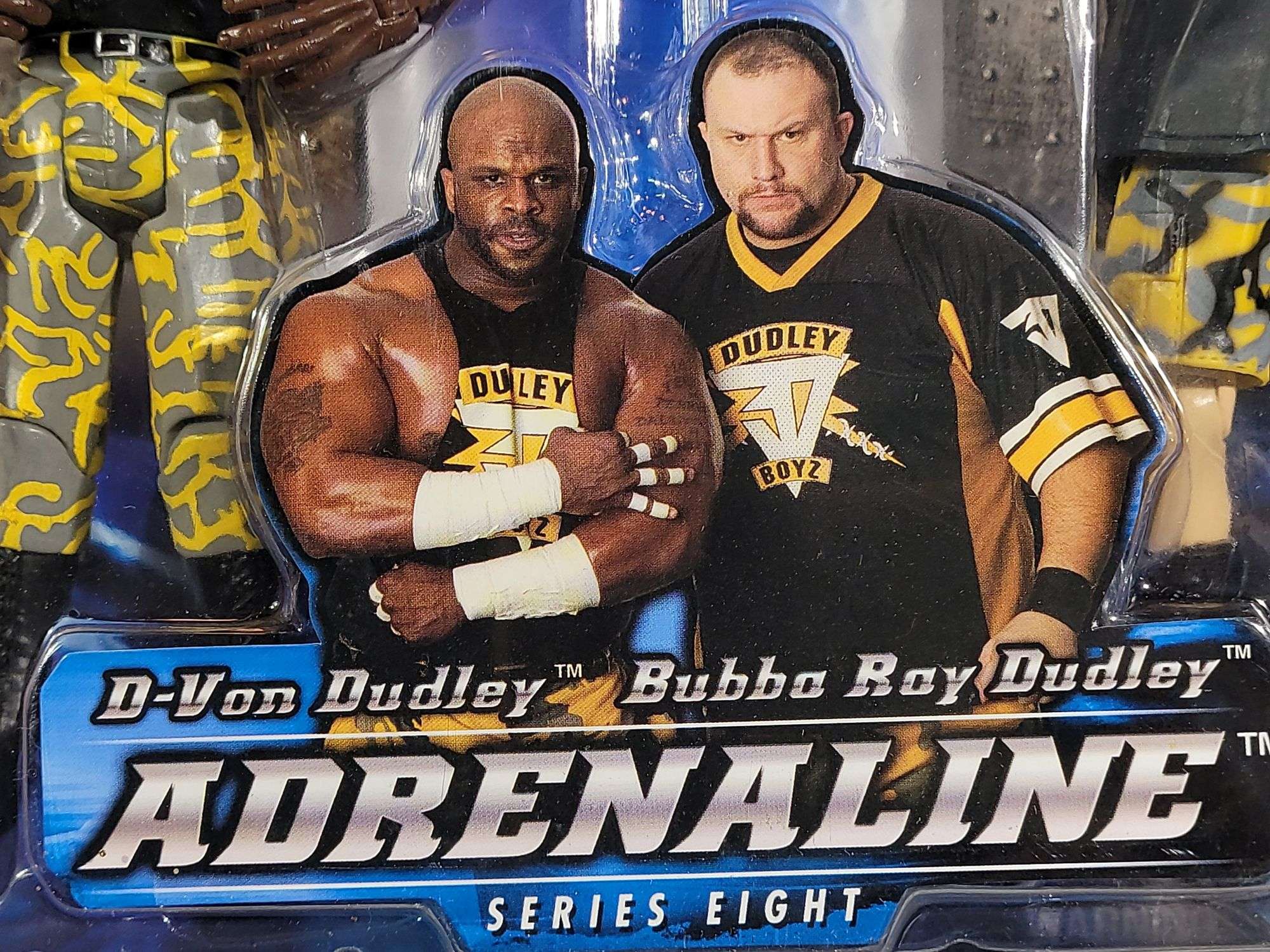 WWE ADRENALINE (2)- NIB- D-VON DUDLEY & BUBBA RAY DUDLEY +