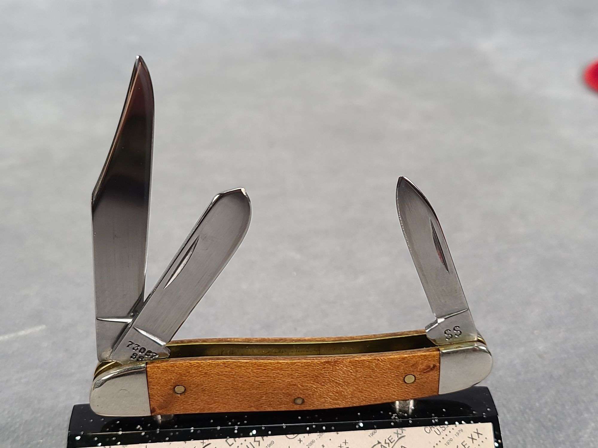 ステーシー　TIMEStwo Case XX 1989 Curly Maple Wood 12 Knife CENTENNIAL SET #292