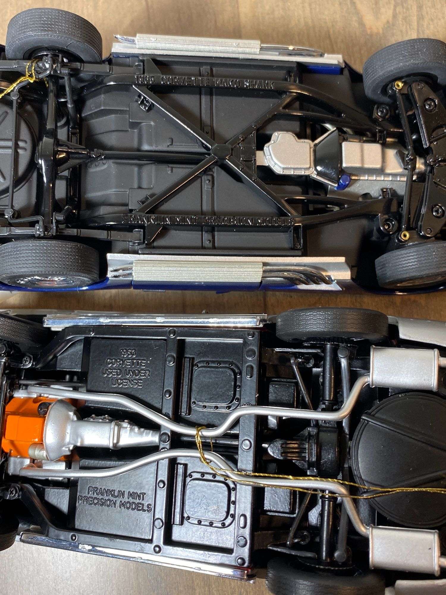 Franklin Mint Precision Models 1963&1965 Corvettes,1/24 Scale
