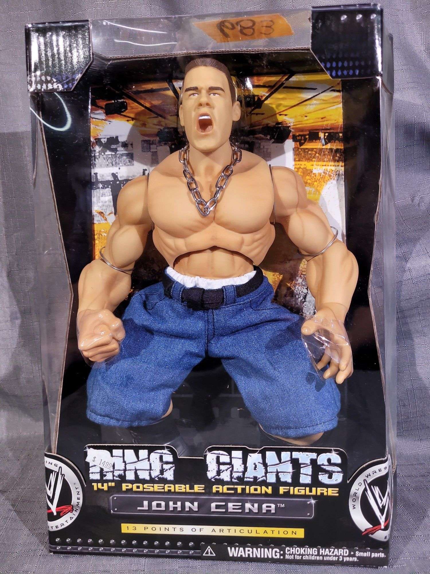 WWE RING GIANTS -14” POSABLE ACTION FIGURE -NIB - JOHN CENA
