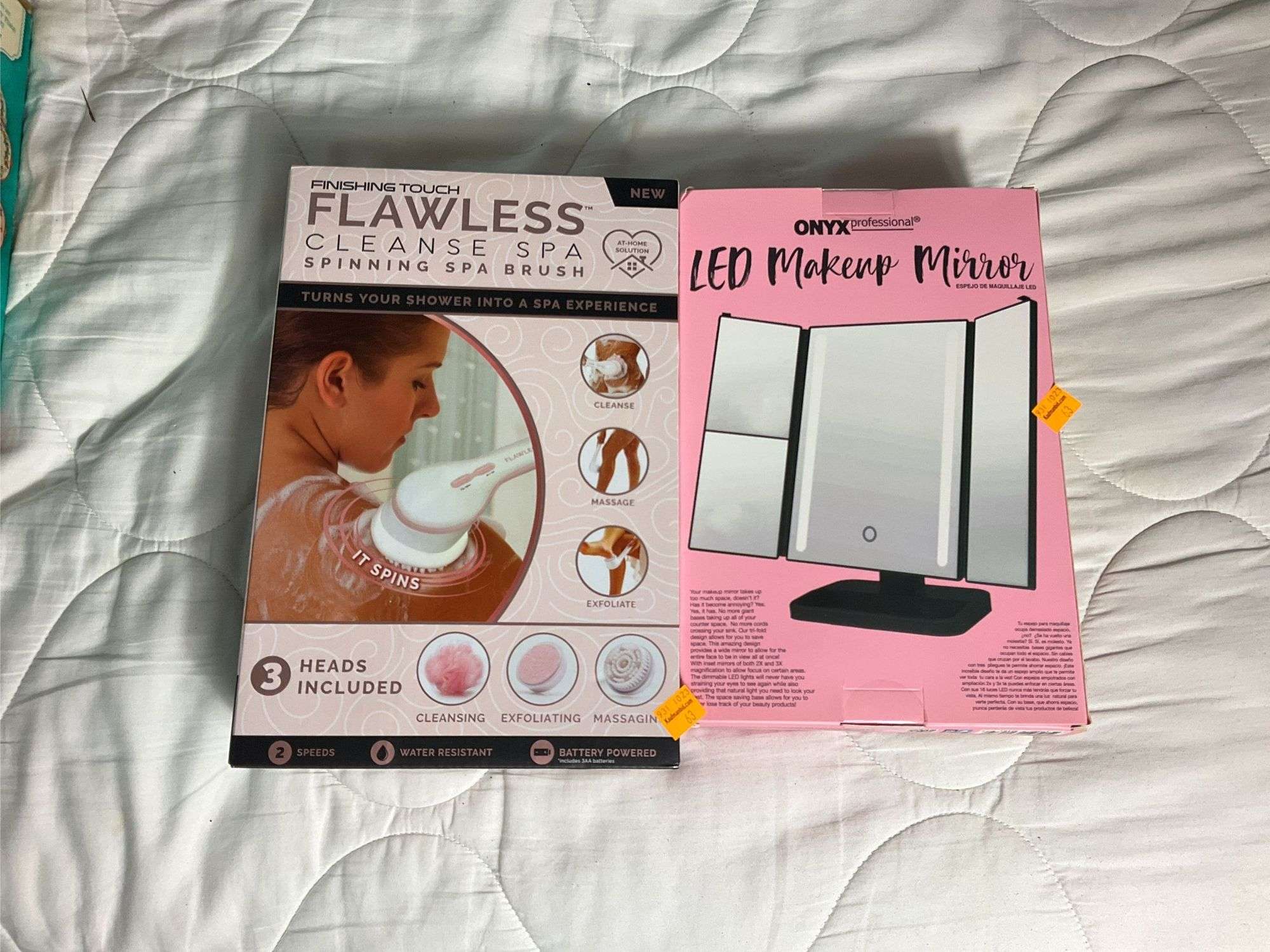 Finishing Touch Flawless Cleaning System, Onyx LED Makeup Mirror