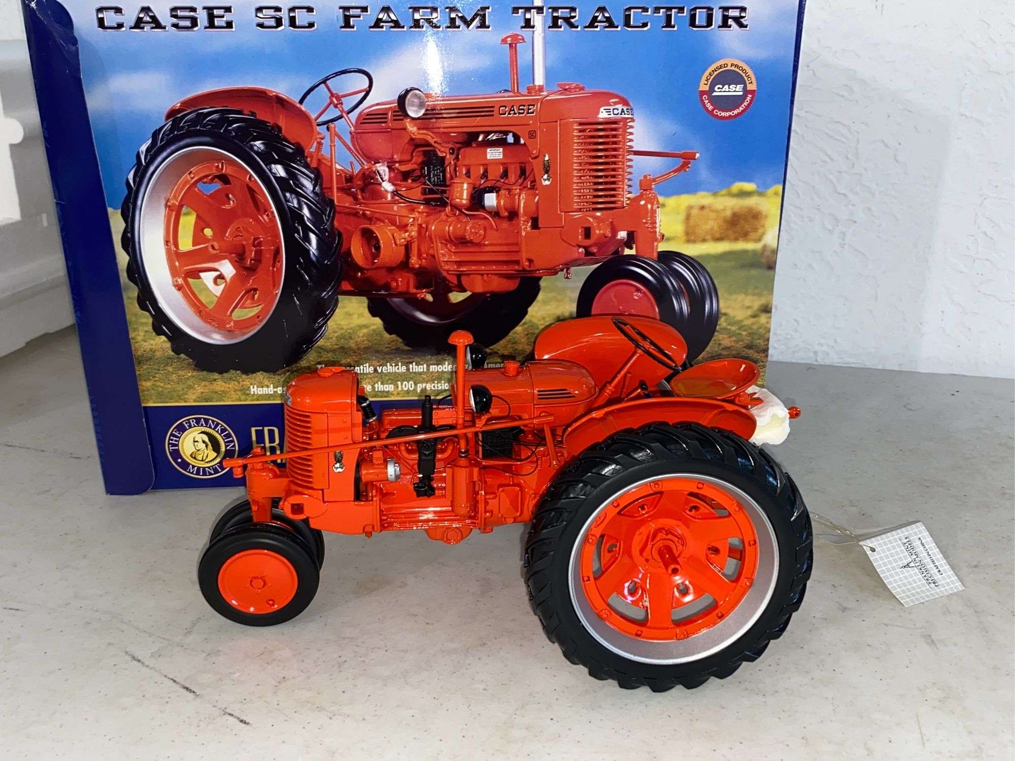Case SC Tractor,1/12 Scale,NIB, Franklin Mint, Highly Detailed