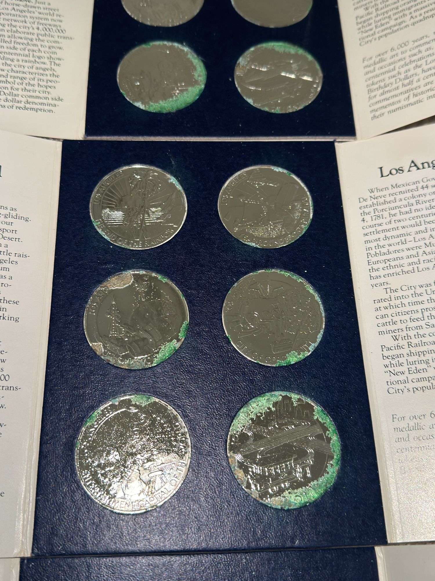 ロサンゼルス バイセンテニアル バースデー ドル コレクション Los Angeles Bicentennial Birthday Dollars - Set of 6 Coins