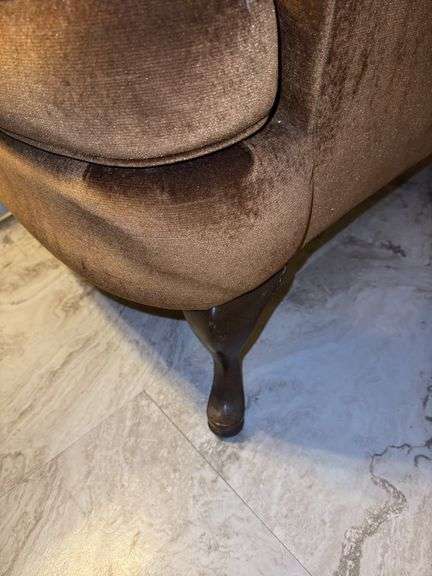 Unbranded Walnut Wingback Arm Chair