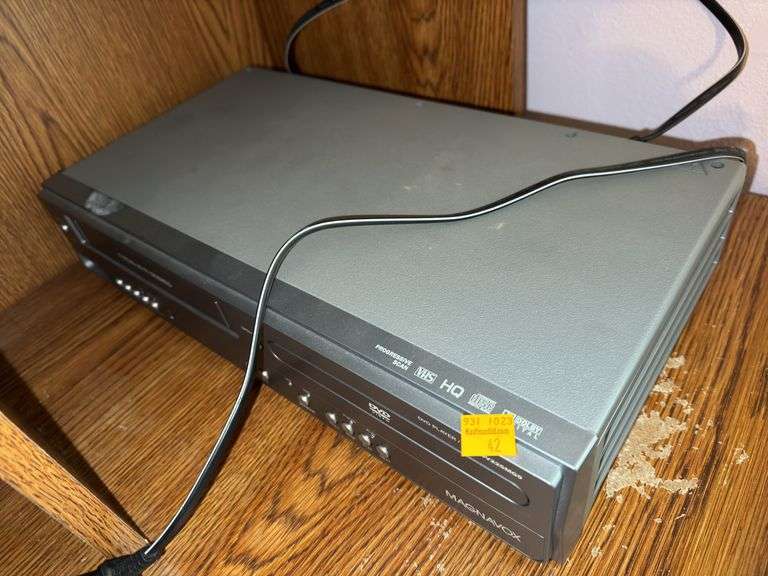 Canon MG3022 Printer, Maganvox DVD/VHS Player, and Miscellaneous Items