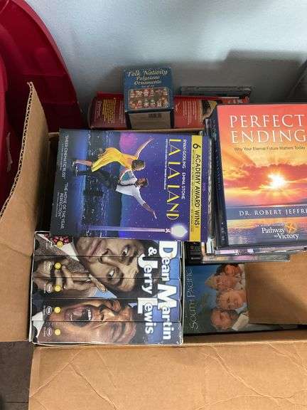 Assortment of VHS Tapes, DVDs