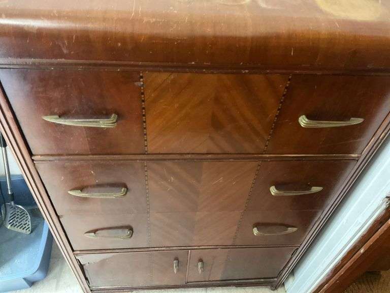 Antique Waterfall Chest of Drawers