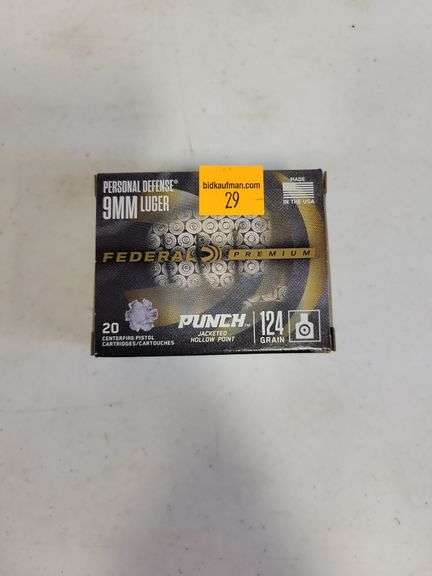 Federal Personal Defense 9mm Luger - 124 Grain