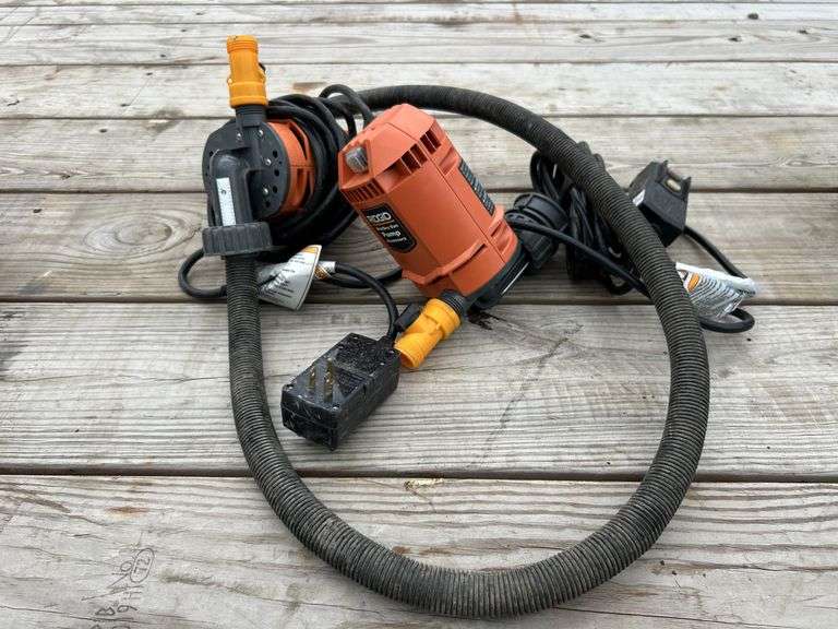 (2) Rigid dry vac pumps- only one has hose - untested