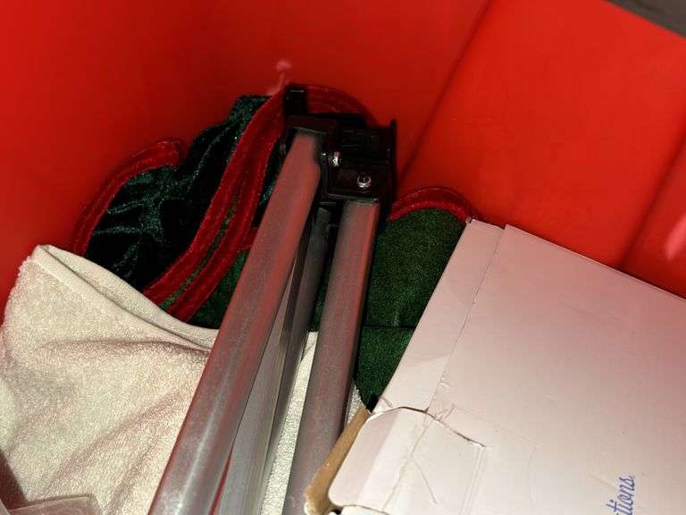 Tote and Box of Household Decor and Miscellaneous Items