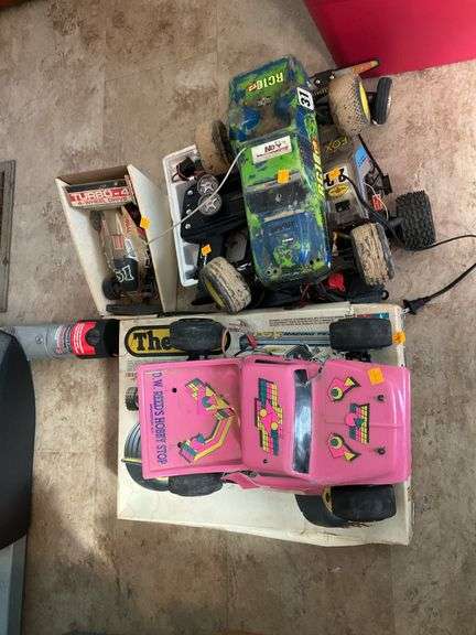 Assortment of Radio and Remote Control Trucks