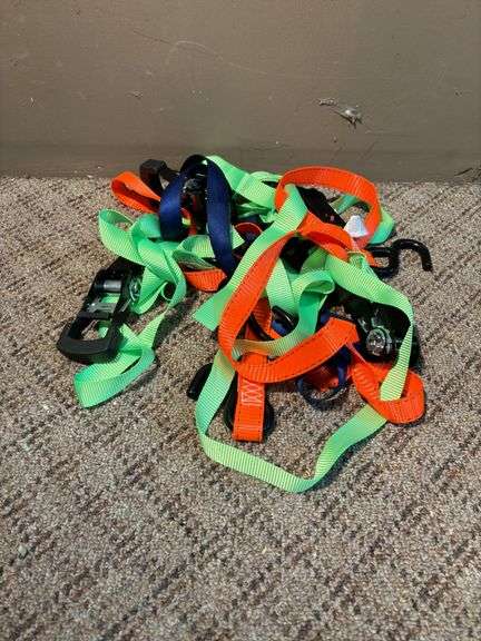 Pile of sm ratchet straps