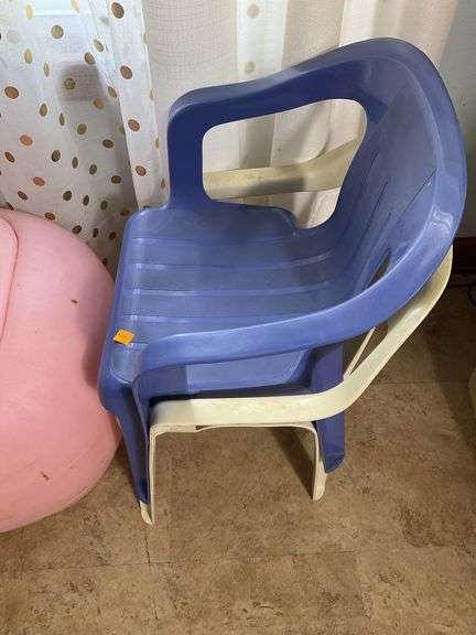 Pig Toy Box with Contents of Toys, 2 Children’s Chairs