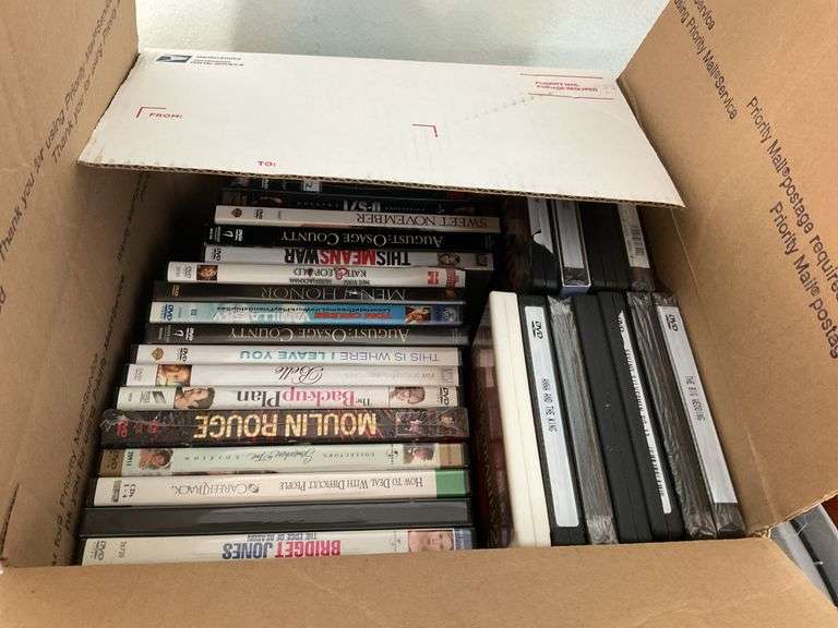 Assortment of VHS Tapes, DVDs