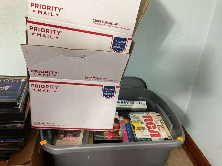 Assortment of VHS Tapes, DVDs