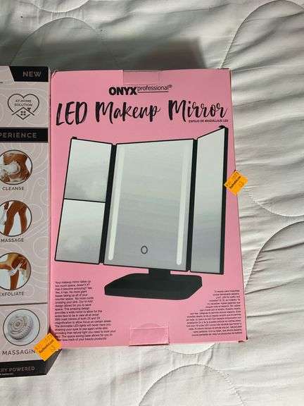 Finishing Touch Flawless Cleaning System, Onyx LED Makeup Mirror