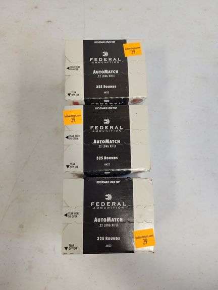 (3) Federal AutoMatch .22 LR - 40 Grain