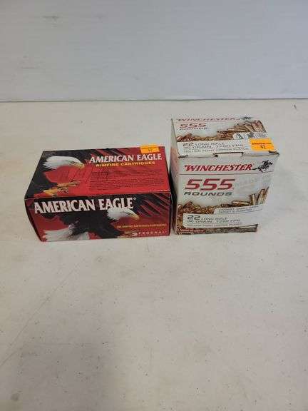 (2) Boxes of American Eagle & Winchester .22 LR - 955 Rounds