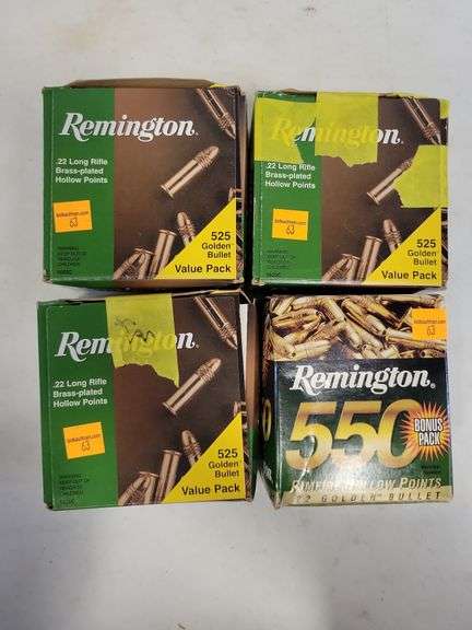 (4) Remington .22 LR - 2,125 Rounds