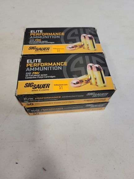 (4) Sig Sauer .357 Sig - 125 Grain