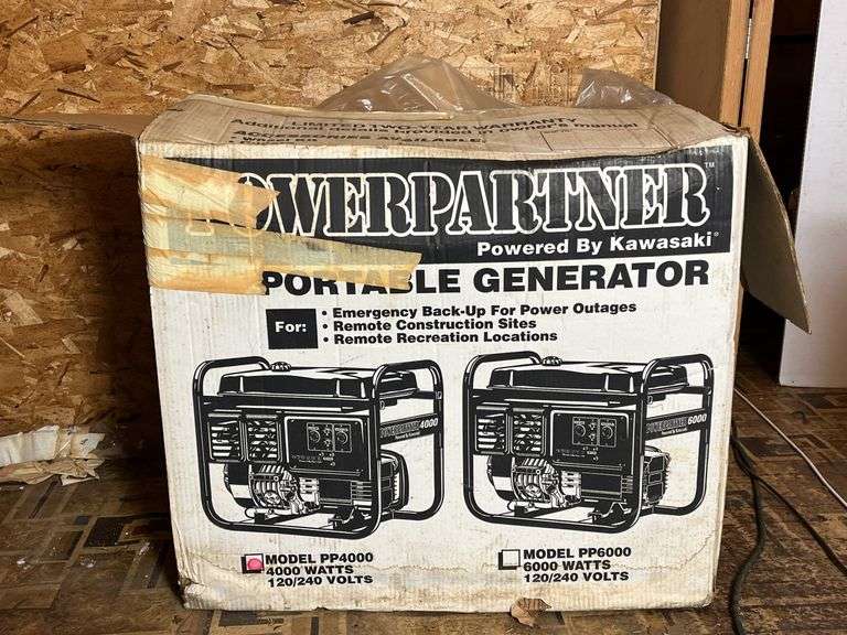 Power Partner Model PP4000 4000 Watts 120/240 Volt Portable Generator