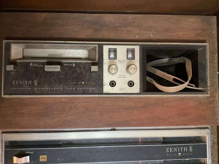 Vintage Zenith Solid State Cassette Turntable