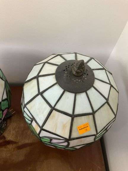 3 Vintage Tiffany Style Lamps