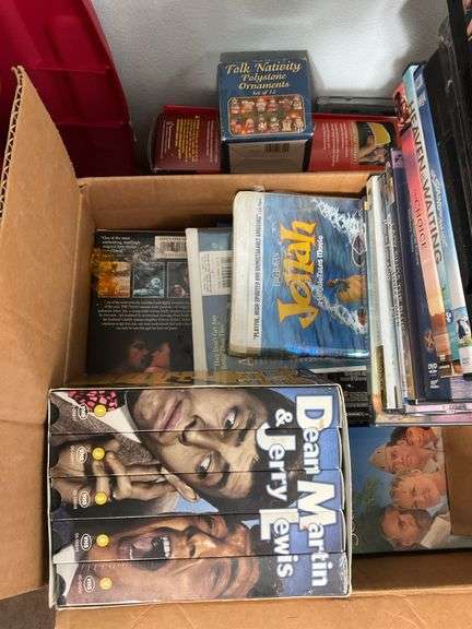 Assortment of VHS Tapes, DVDs