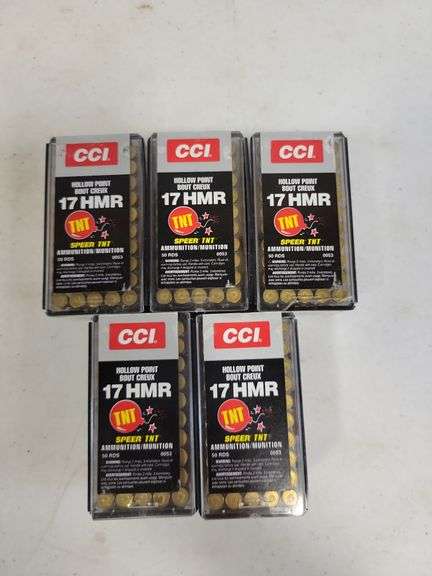 (5) CCI 17 HMR Hollow Point - Speer TNT