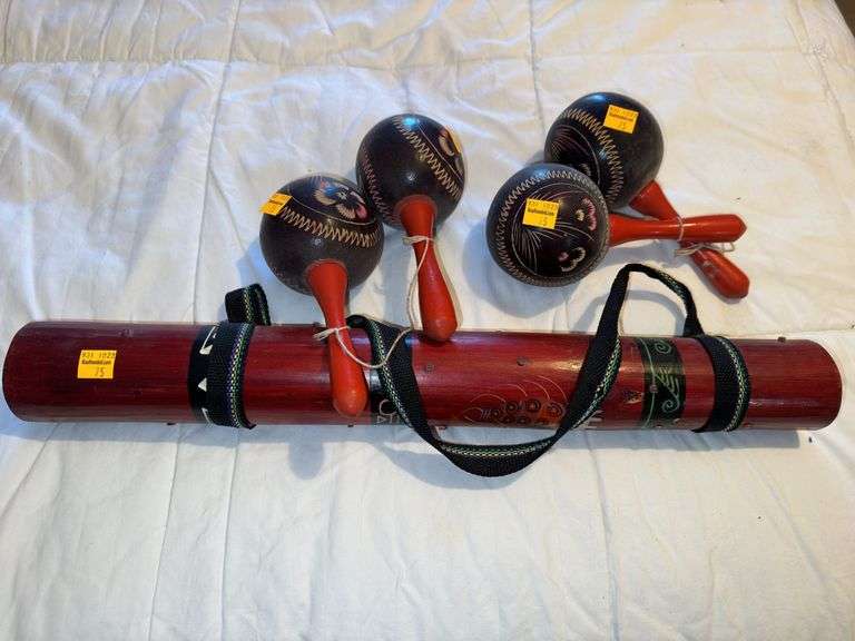 Rainstick and (4) Maracas