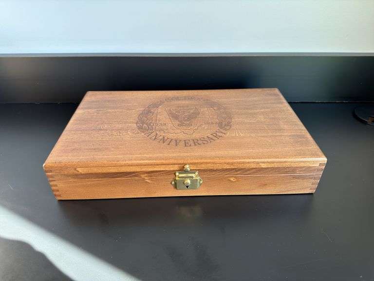 Golden Ohio Anniversary Gun Case
