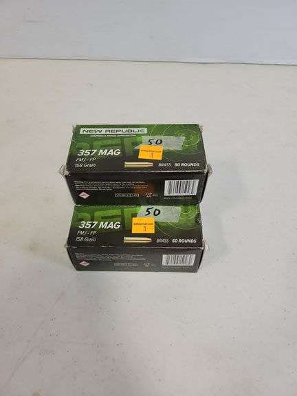 (3) New Republic 357 Mag. - 158 Grain