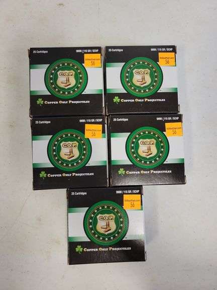 (5) C.O.P .45 ACP - 185 Grain