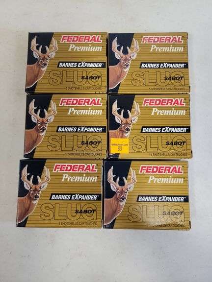 (6) Federal Premium 20 Ga. Sabot Slugs - 3"