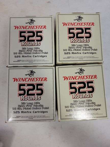 (4) Winchester .22 LR - 36 Grain