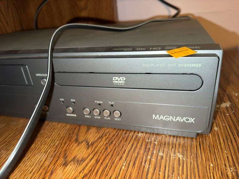 Canon MG3022 Printer, Maganvox DVD/VHS Player, and Miscellaneous Items