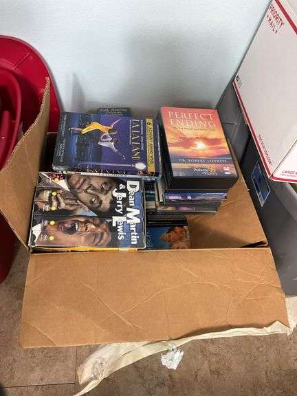Assortment of VHS Tapes, DVDs