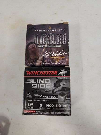 Winchester Blind Side & Federal Black Cloud 12 Ga. Steel Shot - BB & 3 Shot
