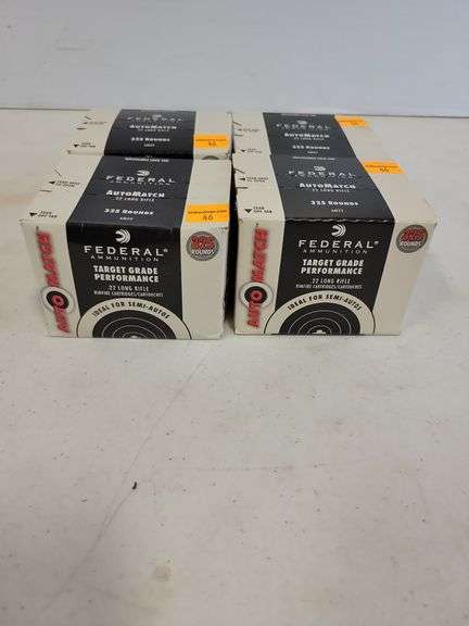 (4) Federal AutoMatch .22 LR - -40 Grain