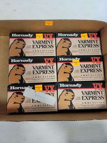 (6) Hornady VX Varmint Express 220 Swift - 40 Grain