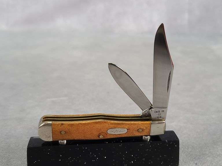 ステーシー　TIMEStwo Case XX 1989 Curly Maple Wood 12 Knife CENTENNIAL SET #292