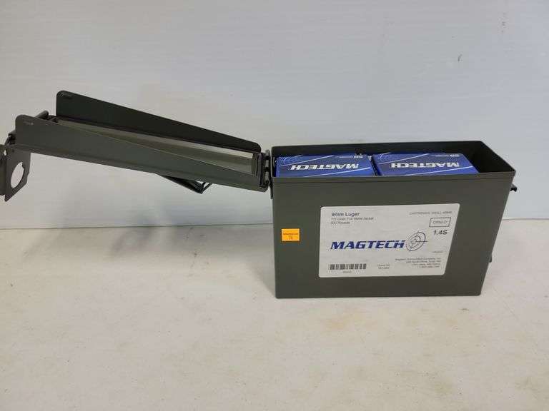 (500) Rounds of MAGTECH 9mm Luger - 115 Grain - w/Ammo Can