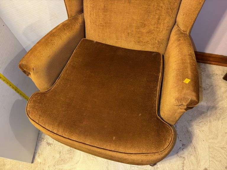 Unbranded Walnut Wingback Arm Chair