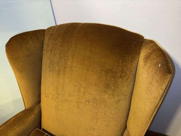 Unbranded Walnut Wingback Arm Chair