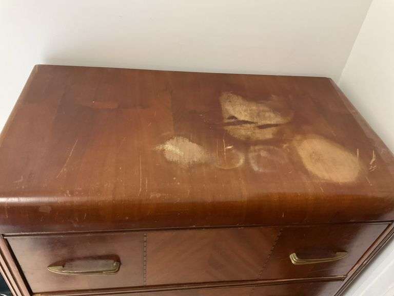 Antique Waterfall Chest of Drawers