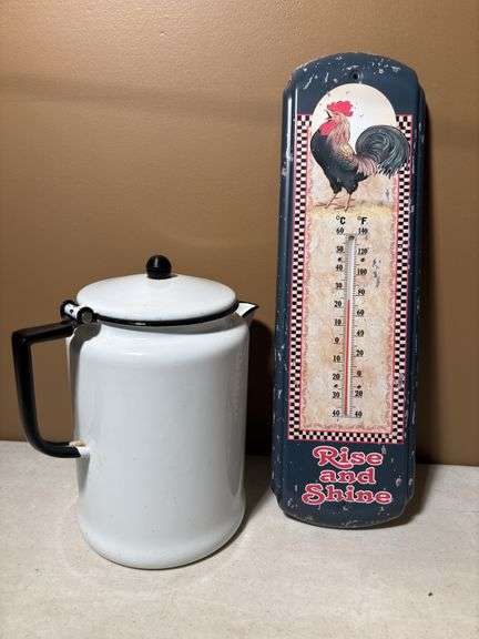 Granite coffee pot , Thermometer