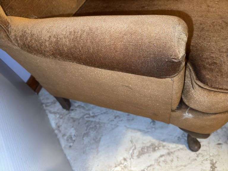 Unbranded Walnut Wingback Arm Chair